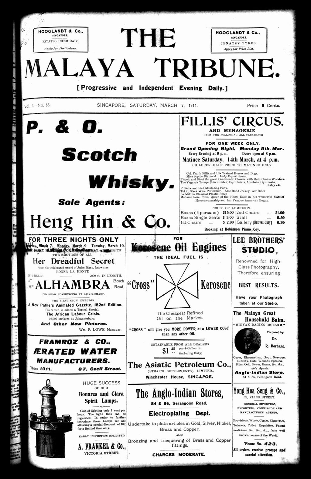 Miniature of Malaya Tribune 07 March 1914