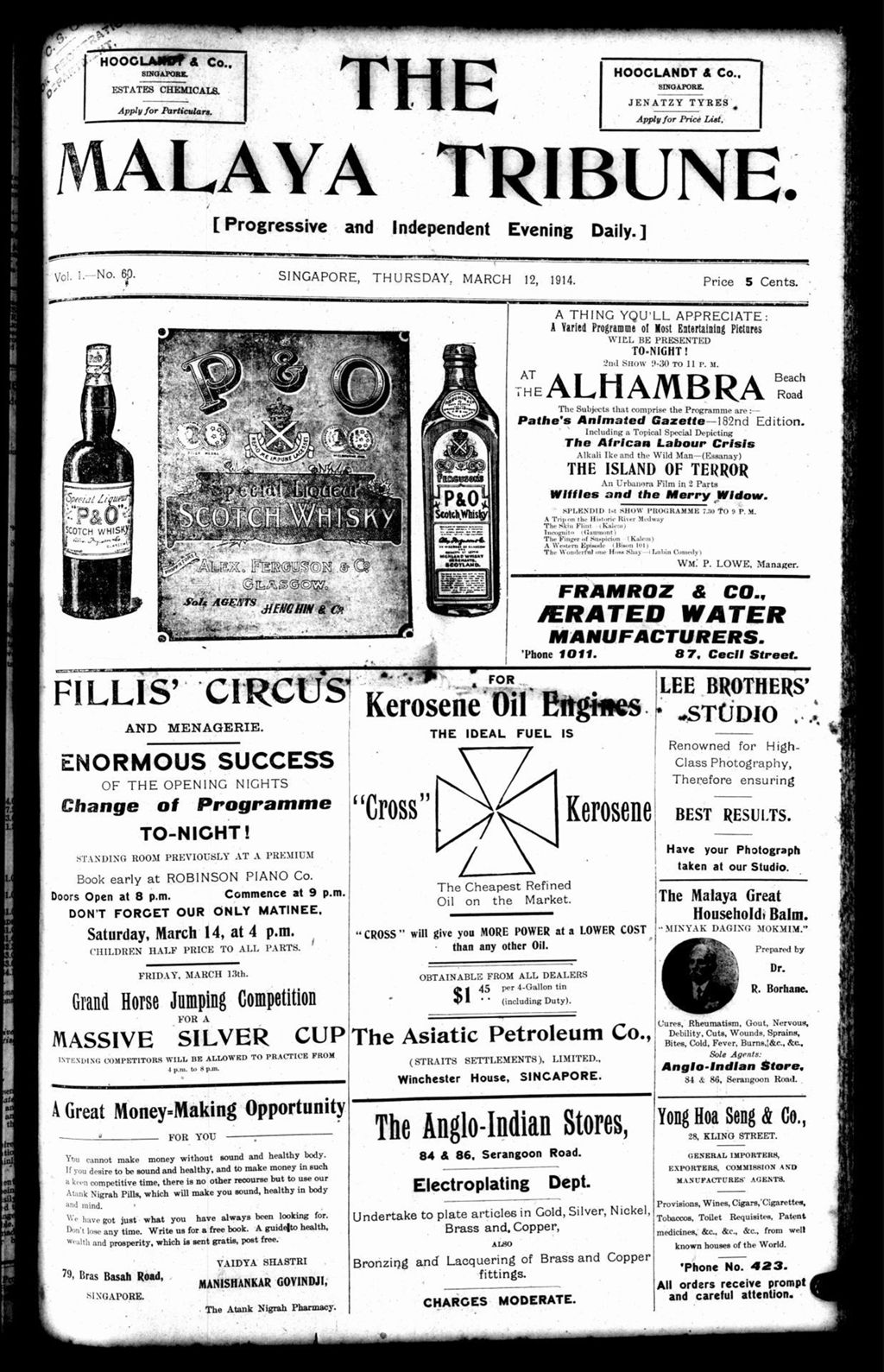 Miniature of Malaya Tribune 12 March 1914