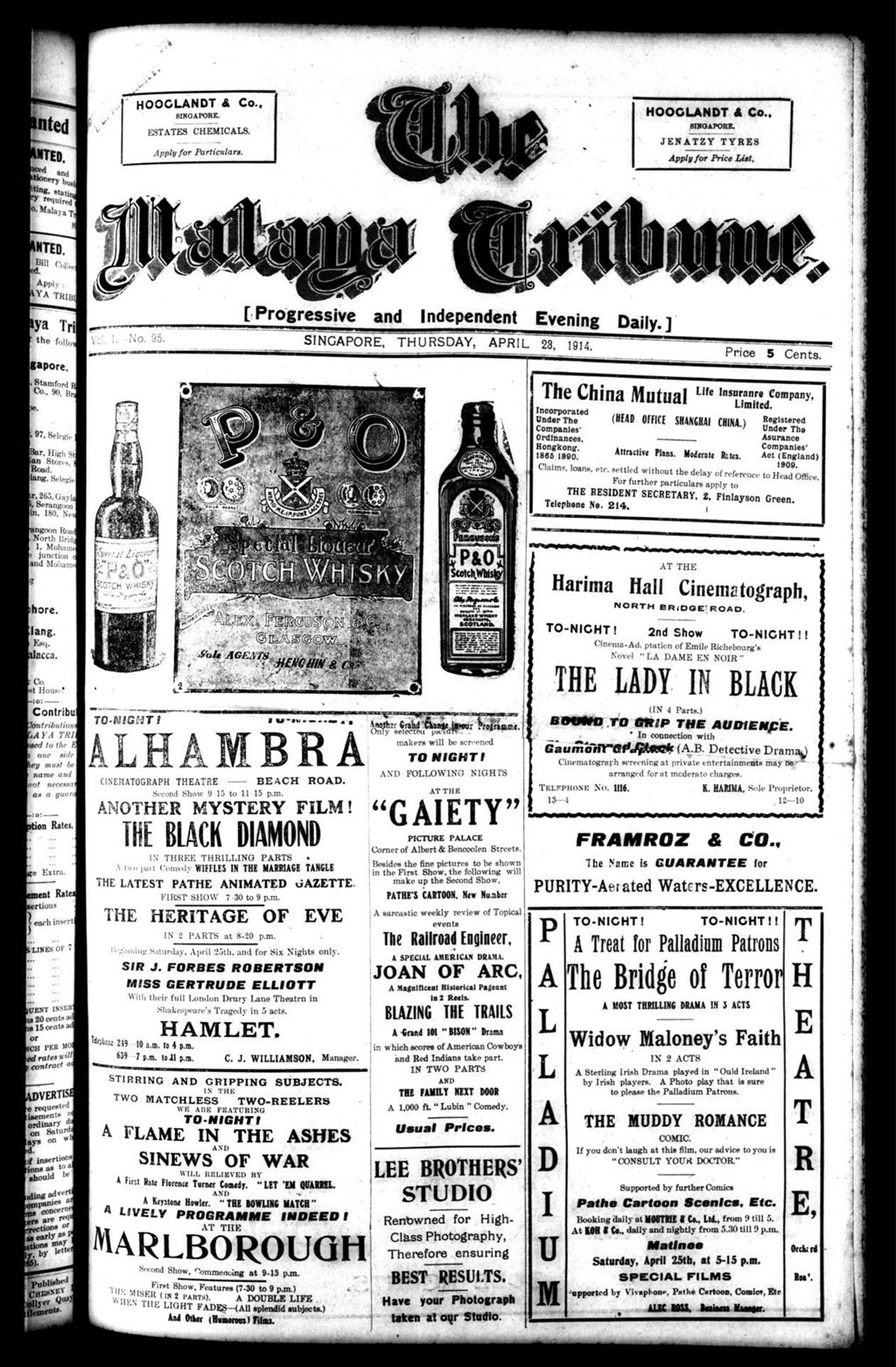 Miniature of Malaya Tribune 23 April 1914