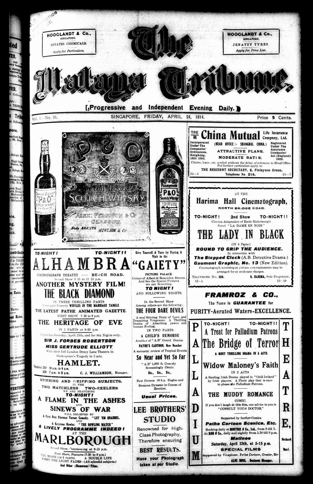 Miniature of Malaya Tribune 24 April 1914