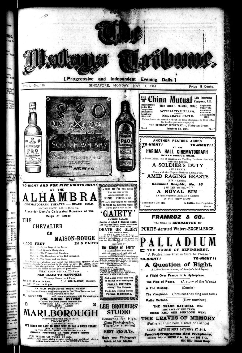 Miniature of Malaya Tribune 11 May 1914