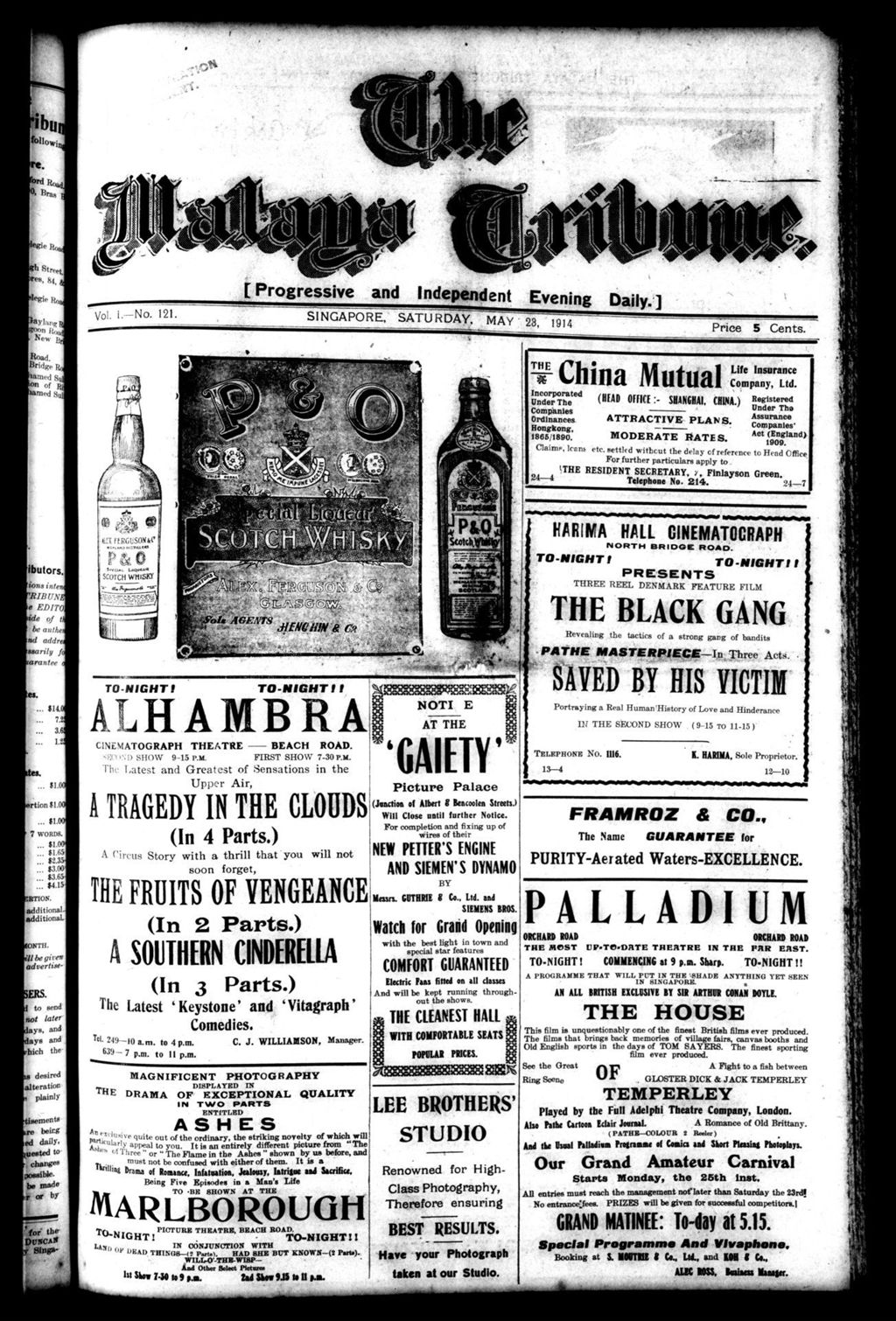 Miniature of Malaya Tribune 23 May 1914