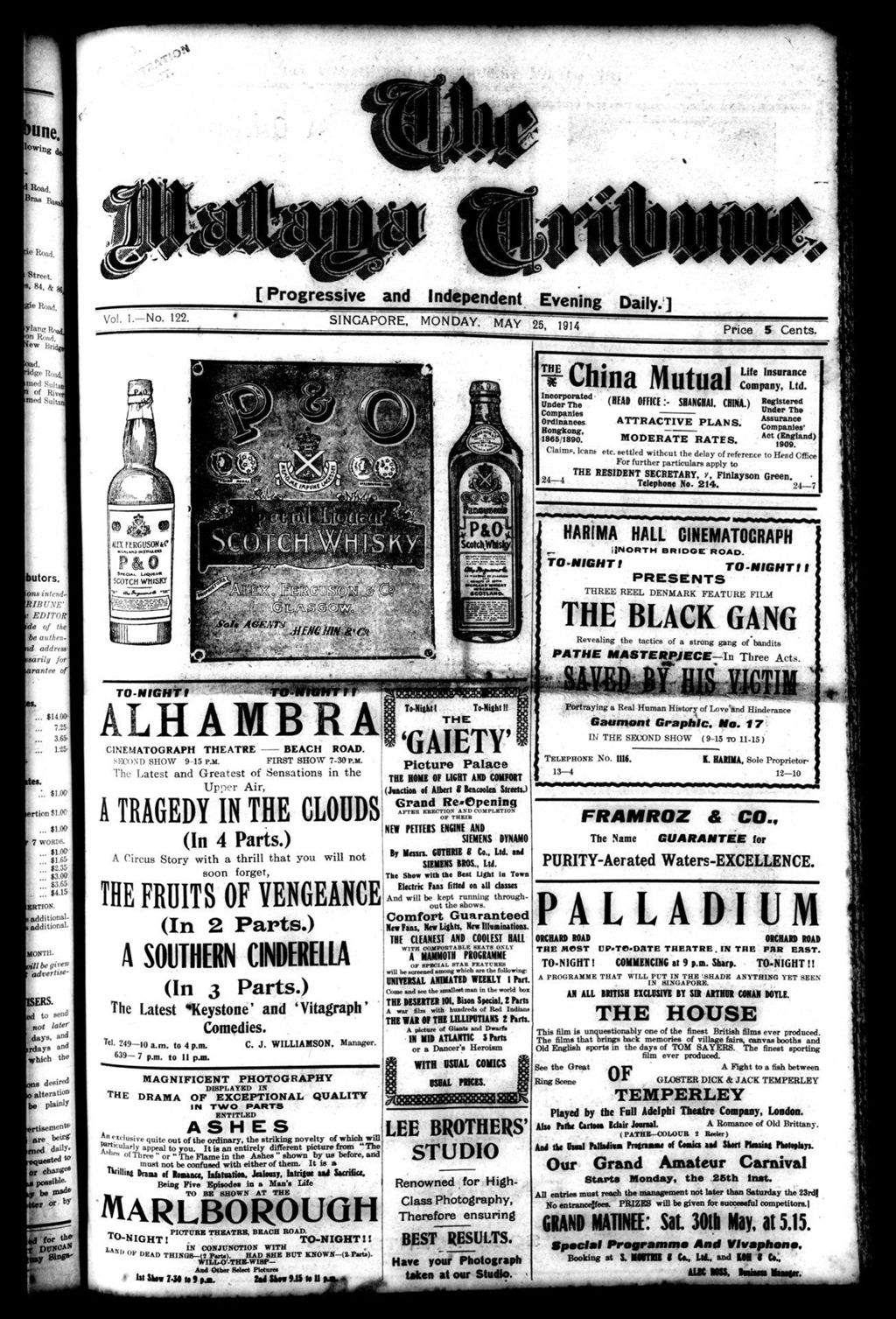 Miniature of Malaya Tribune 25 May 1914