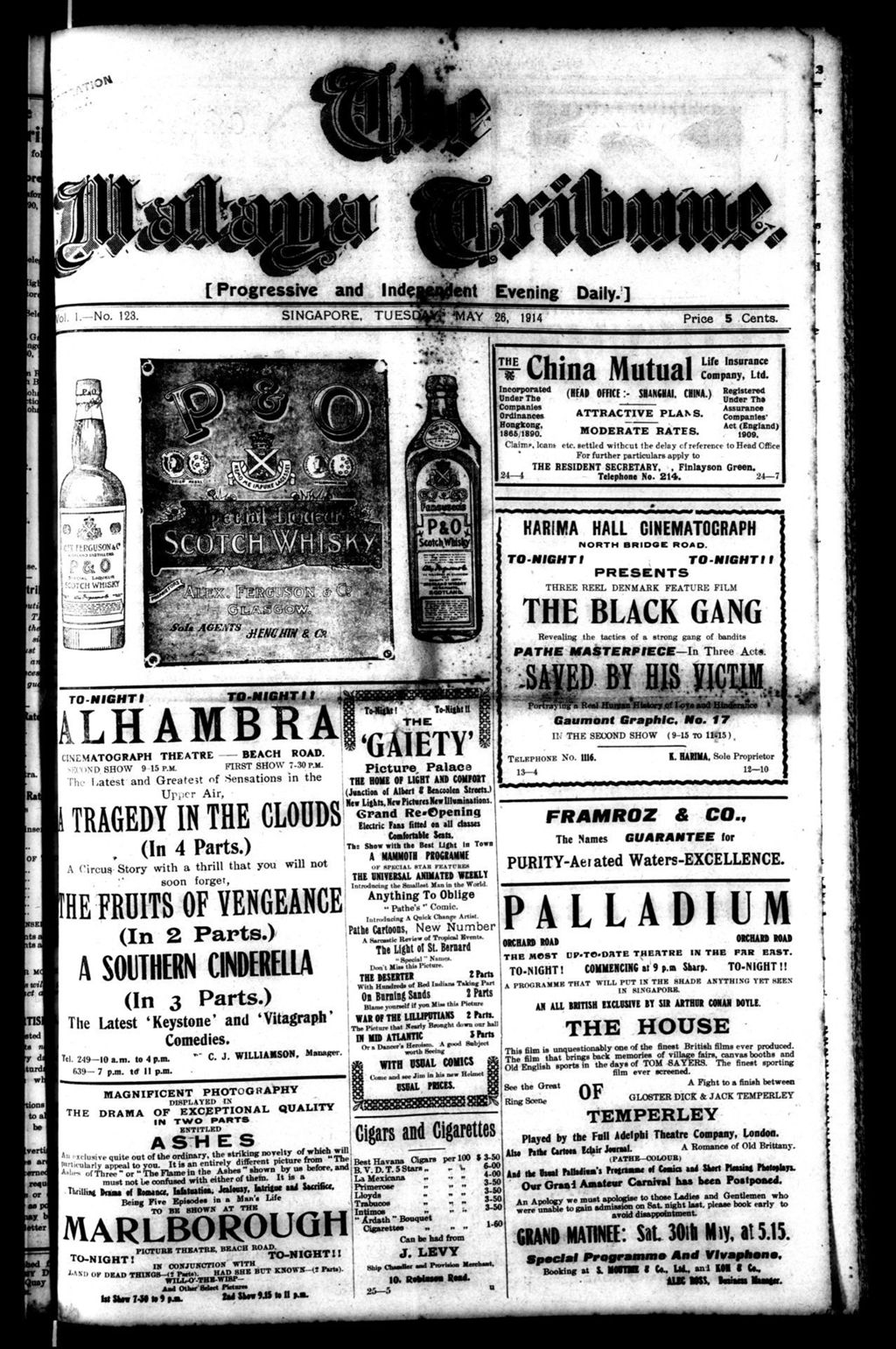 Miniature of Malaya Tribune 26 May 1914