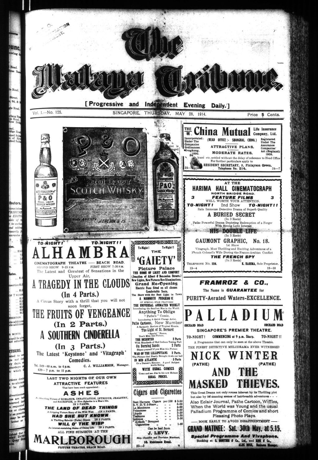 Miniature of Malaya Tribune 28 May 1914