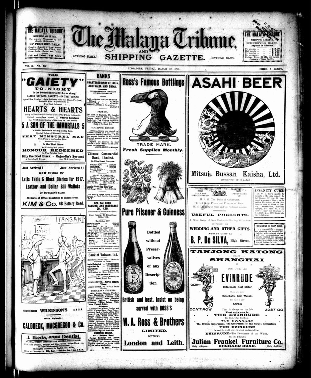 Miniature of Malaya Tribune 23 March 1917