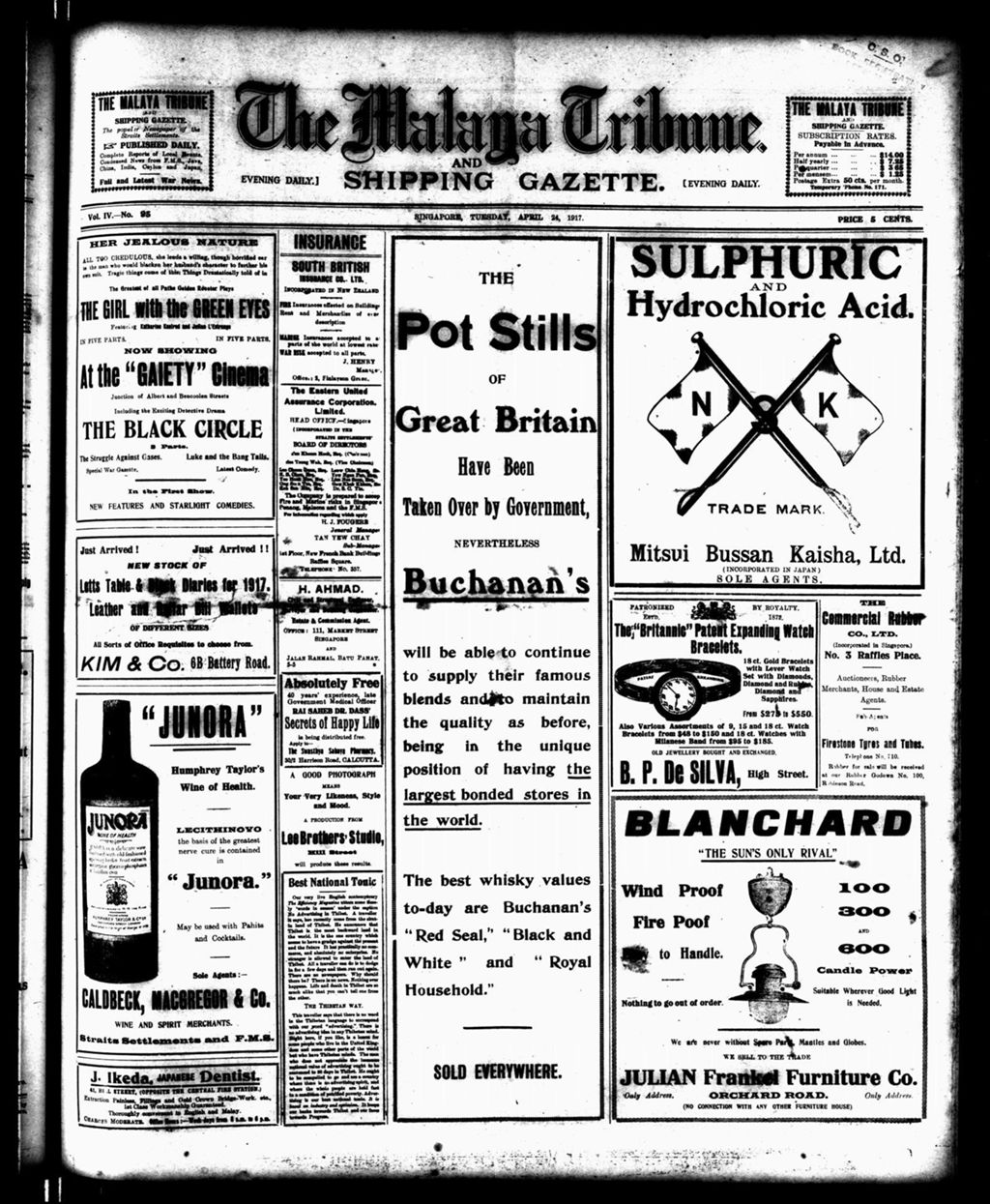 Miniature of Malaya Tribune 24 April 1917