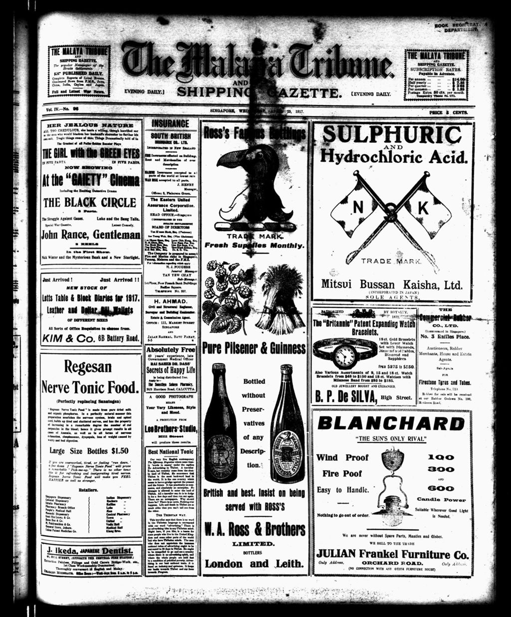 Miniature of Malaya Tribune 25 April 1917