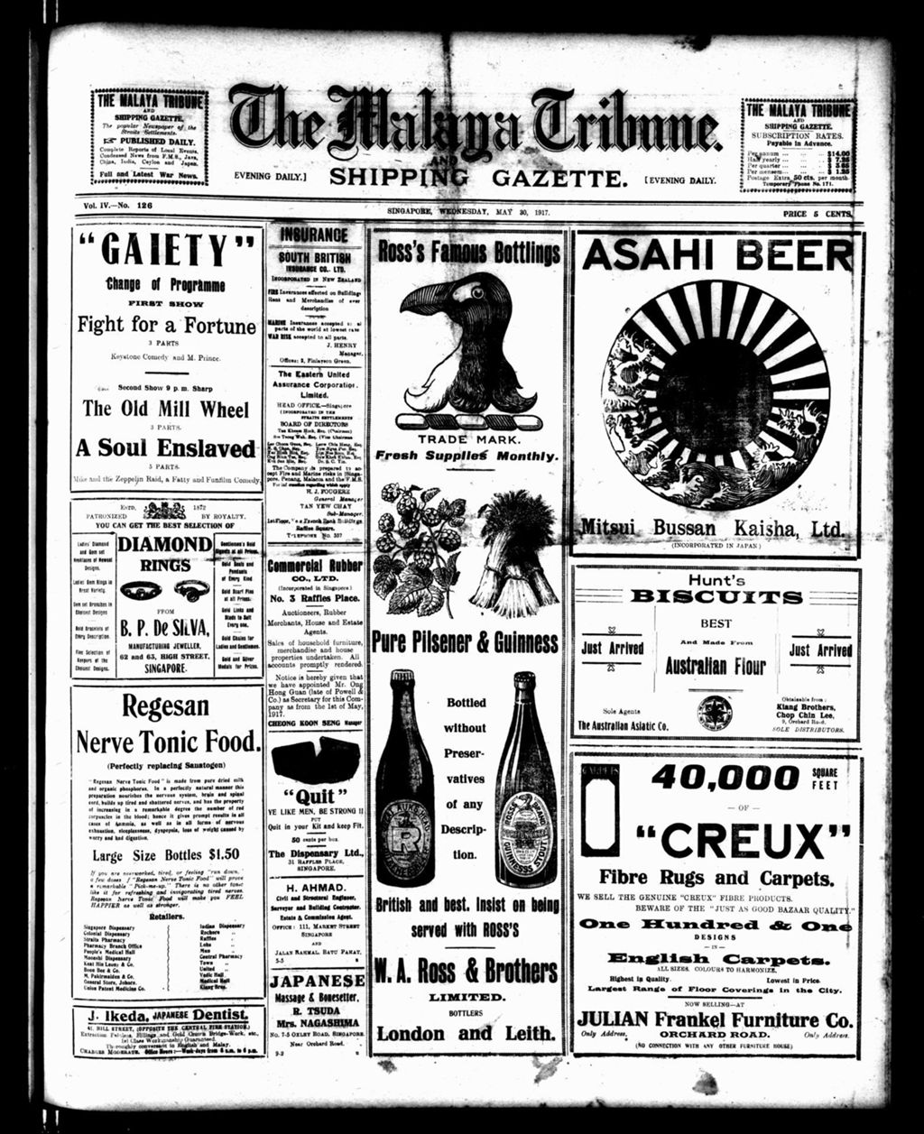 Miniature of Malaya Tribune 30 May 1917