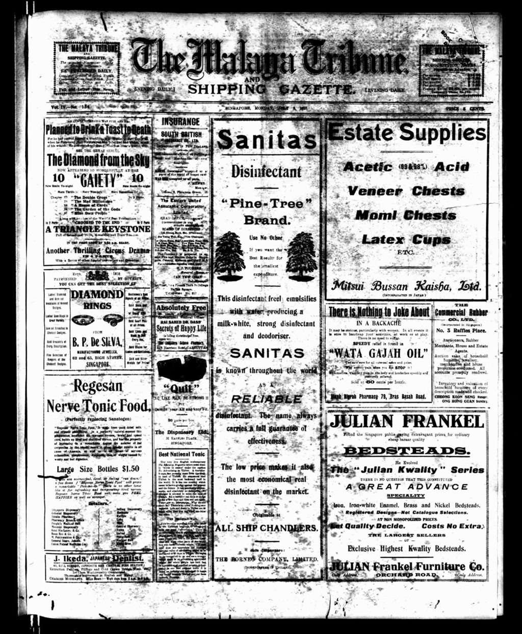 Miniature of Malaya Tribune 02 July 1917