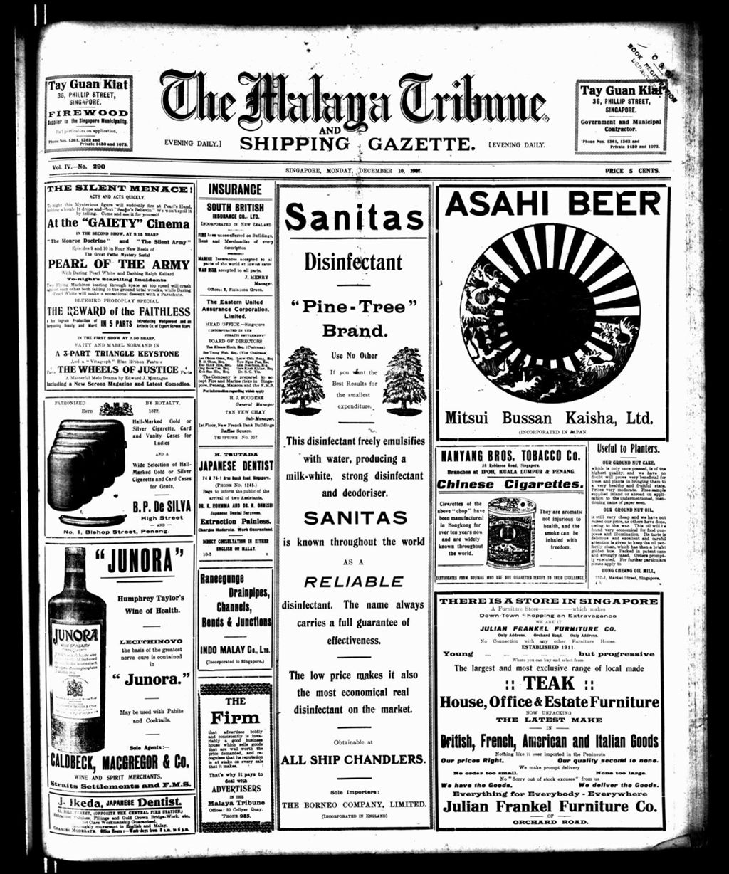 Miniature of Malaya Tribune 10 December 1917