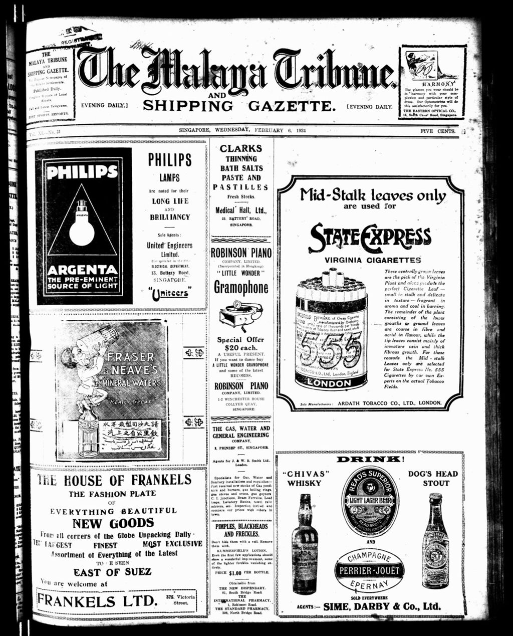 Miniature of Malaya Tribune 06 February 1924