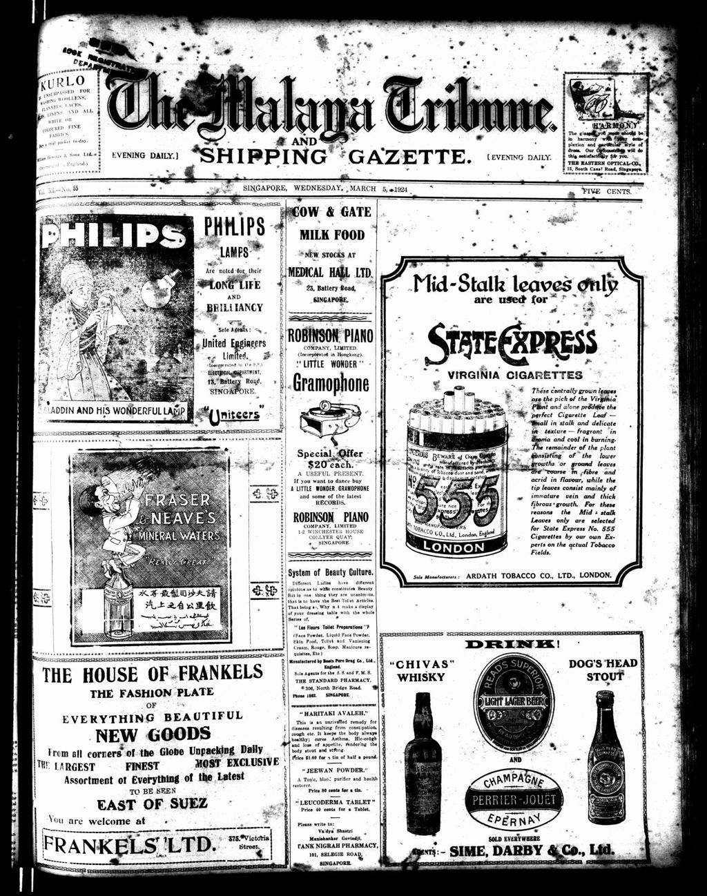 Miniature of Malaya Tribune 05 March 1924