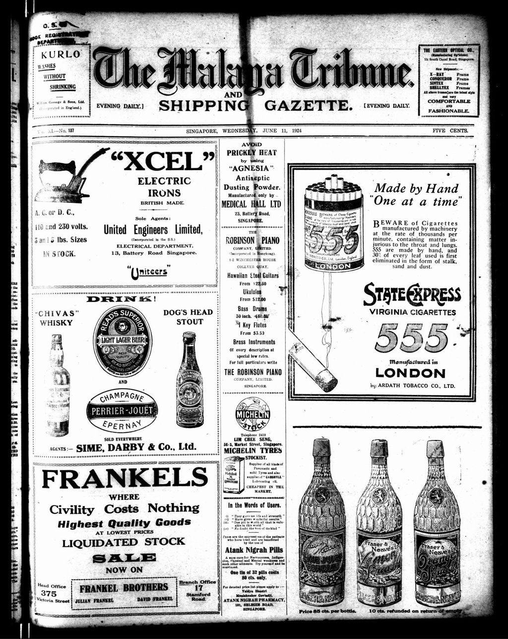 Miniature of Malaya Tribune 11 June 1924