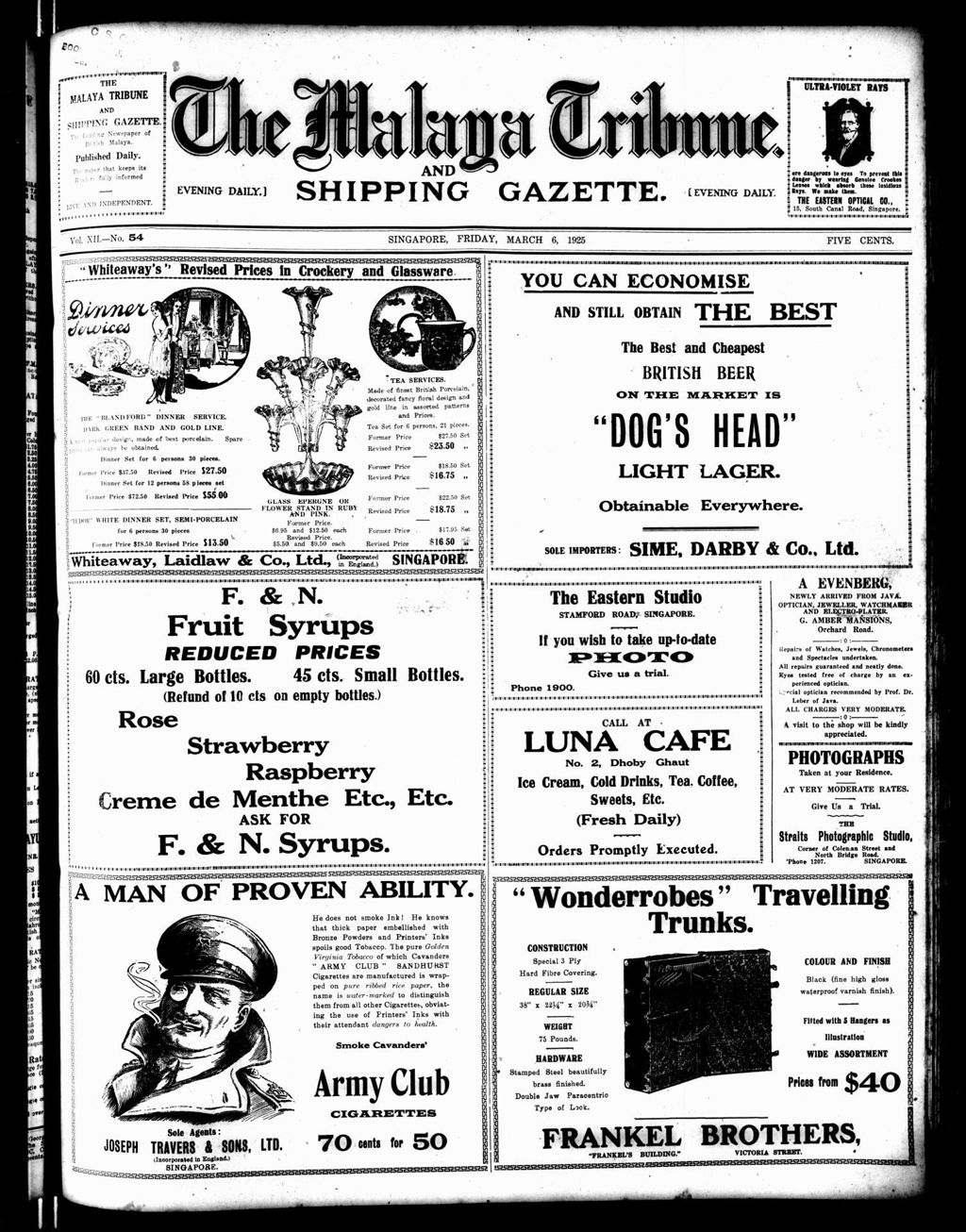 Miniature of Malaya Tribune 06 March 1925