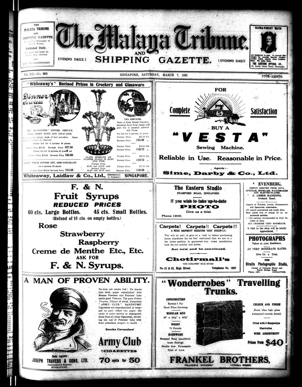 Miniature of Malaya Tribune 07 March 1925