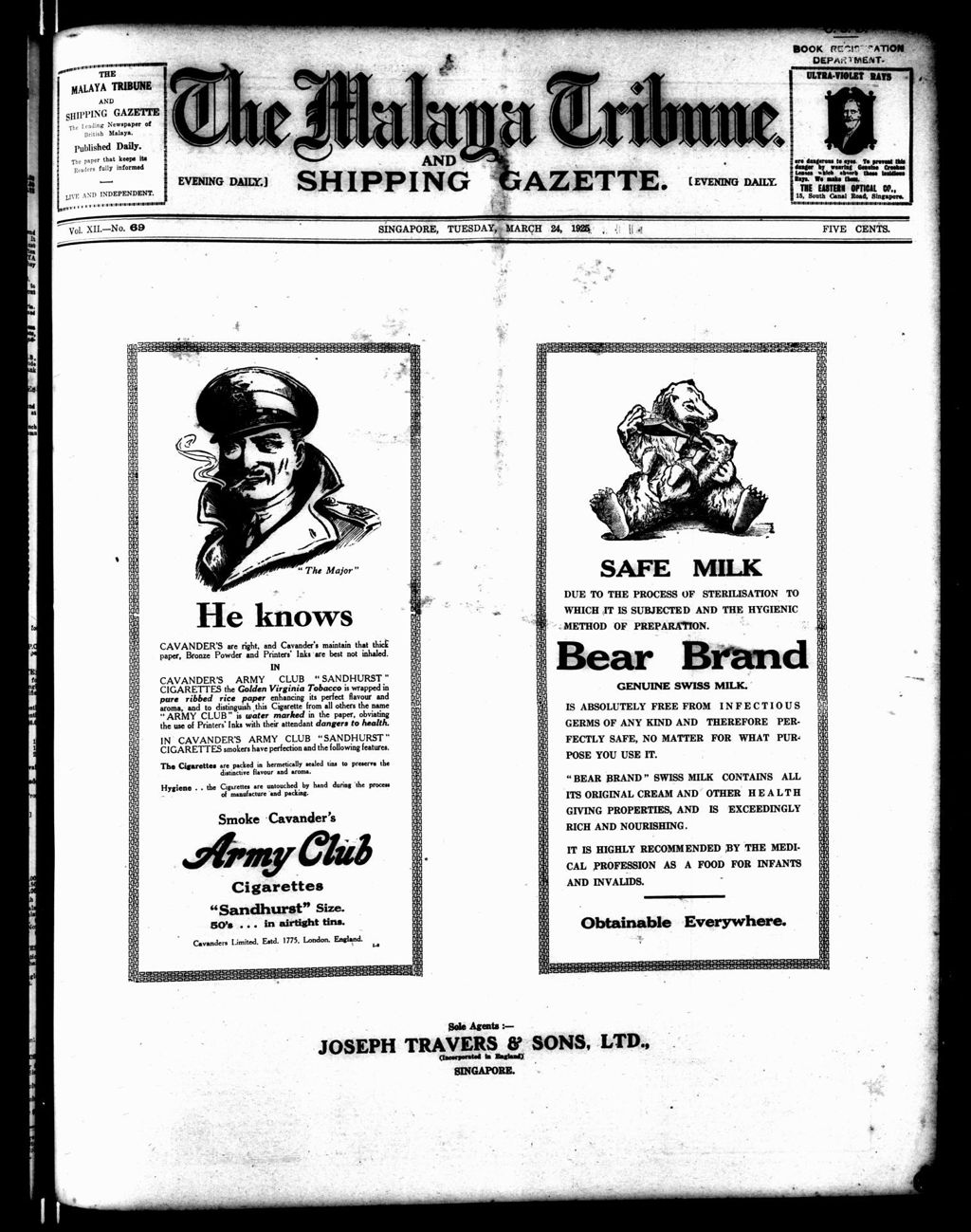 Miniature of Malaya Tribune 24 March 1925