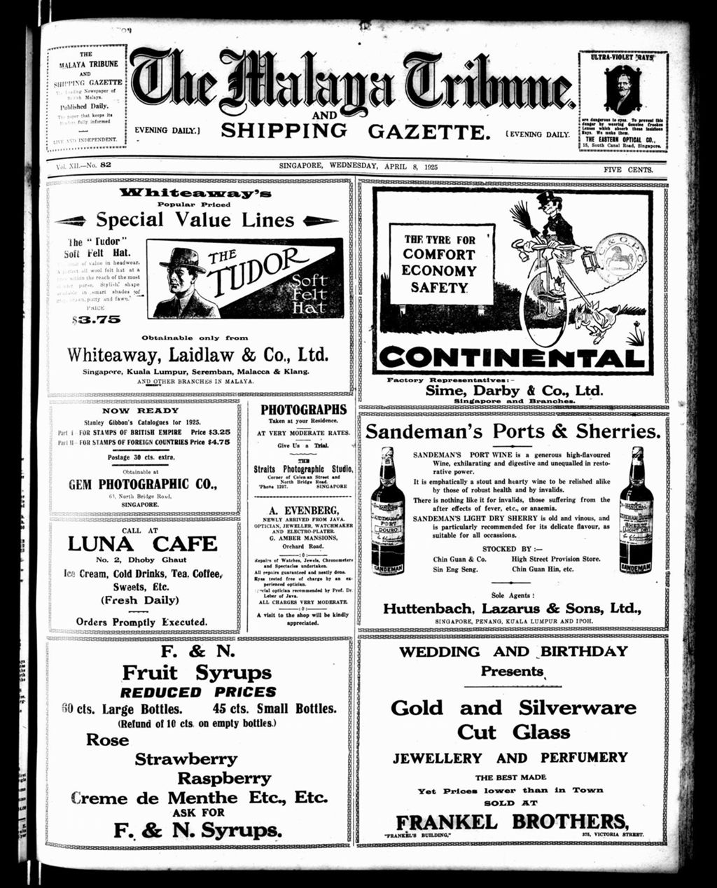 Miniature of Malaya Tribune 08 April 1925