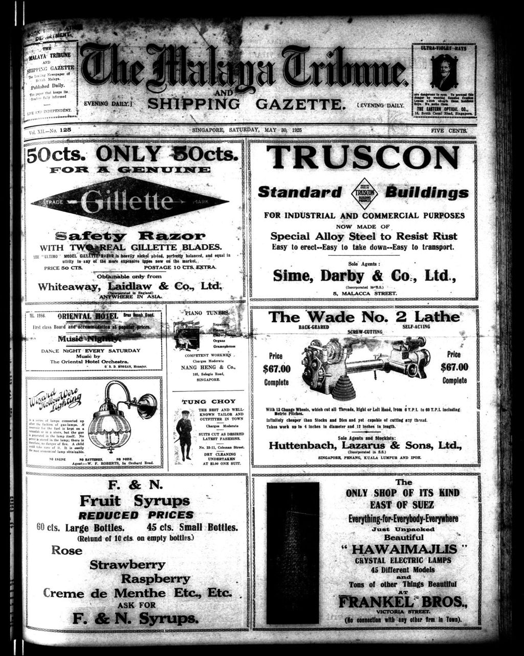 Miniature of Malaya Tribune 30 May 1925