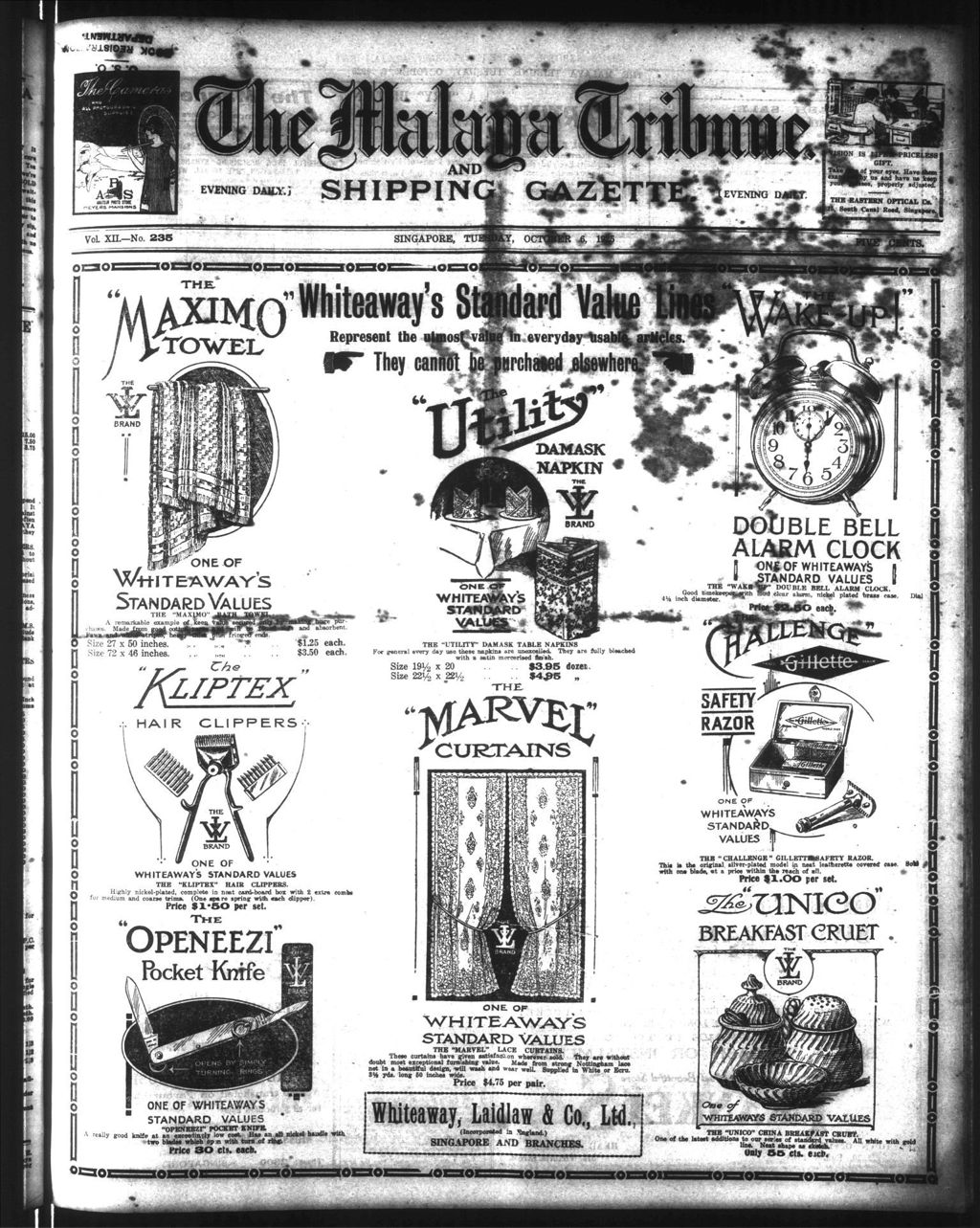 Miniature of Malaya Tribune 06 October 1925