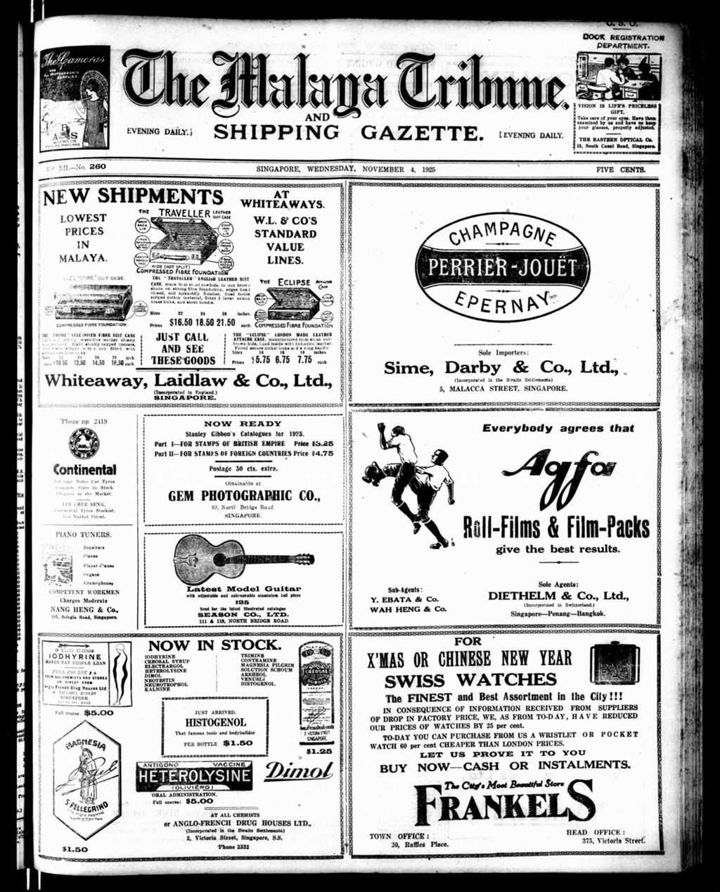 Miniature of Malaya Tribune 04 November 1925