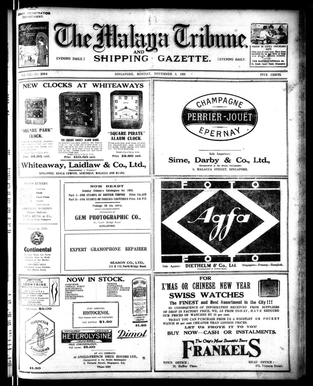 Miniature of Malaya Tribune 09 November 1925