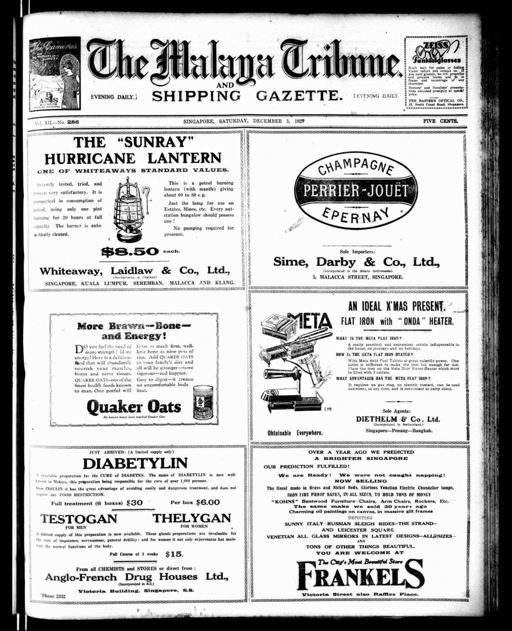 Miniature of Malaya Tribune 05 December 1925