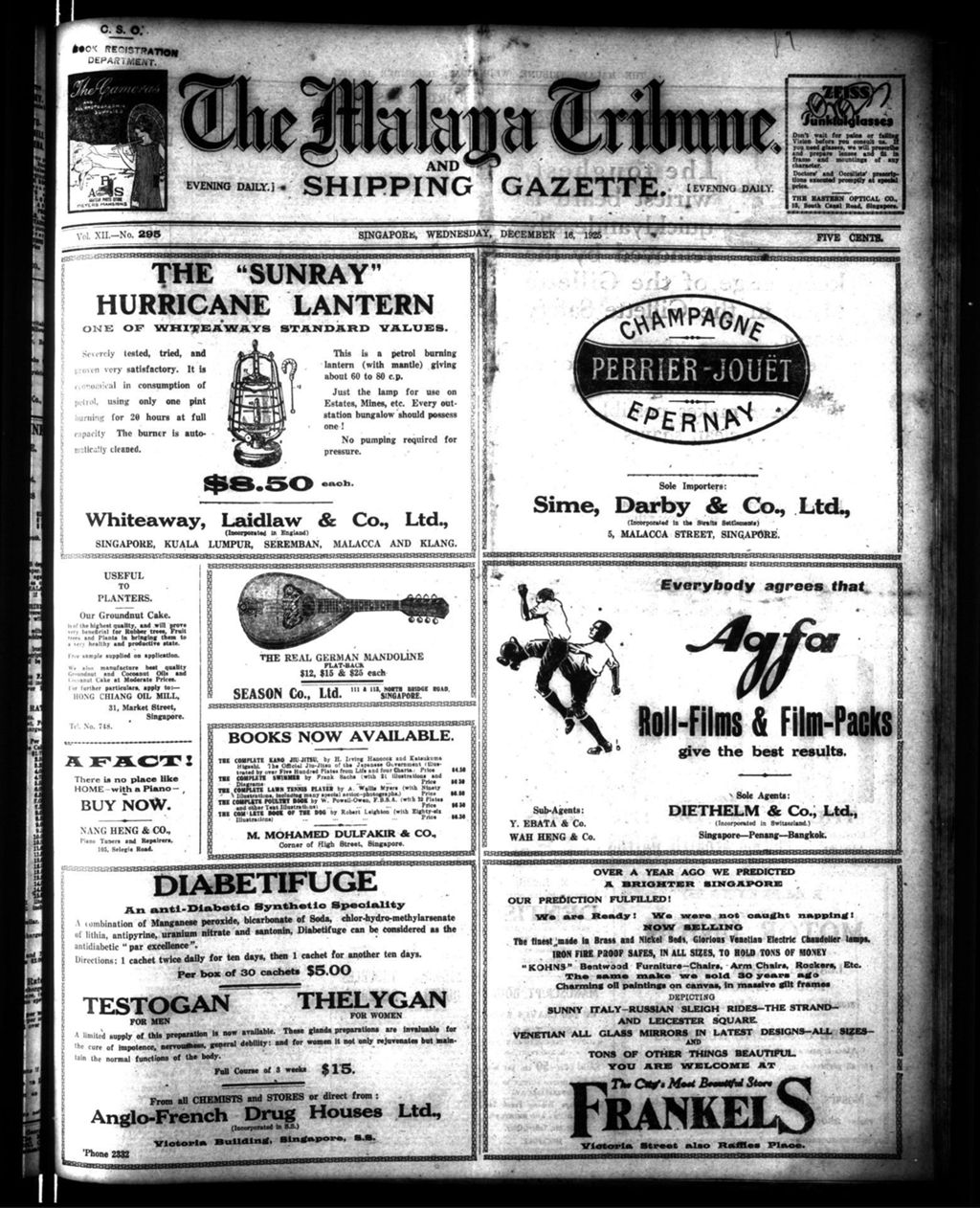 Miniature of Malaya Tribune 16 December 1925