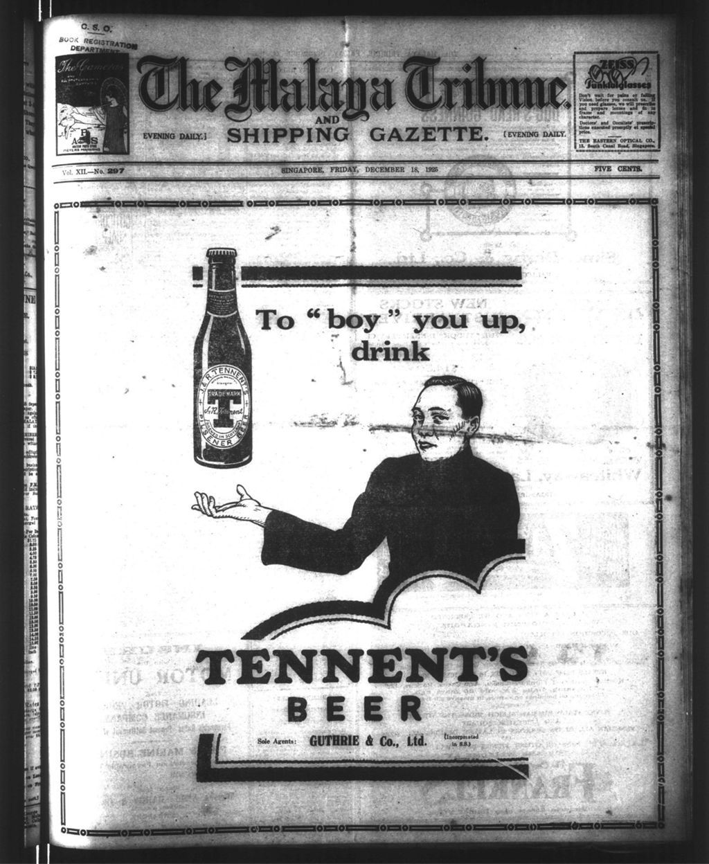 Miniature of Malaya Tribune 18 December 1925