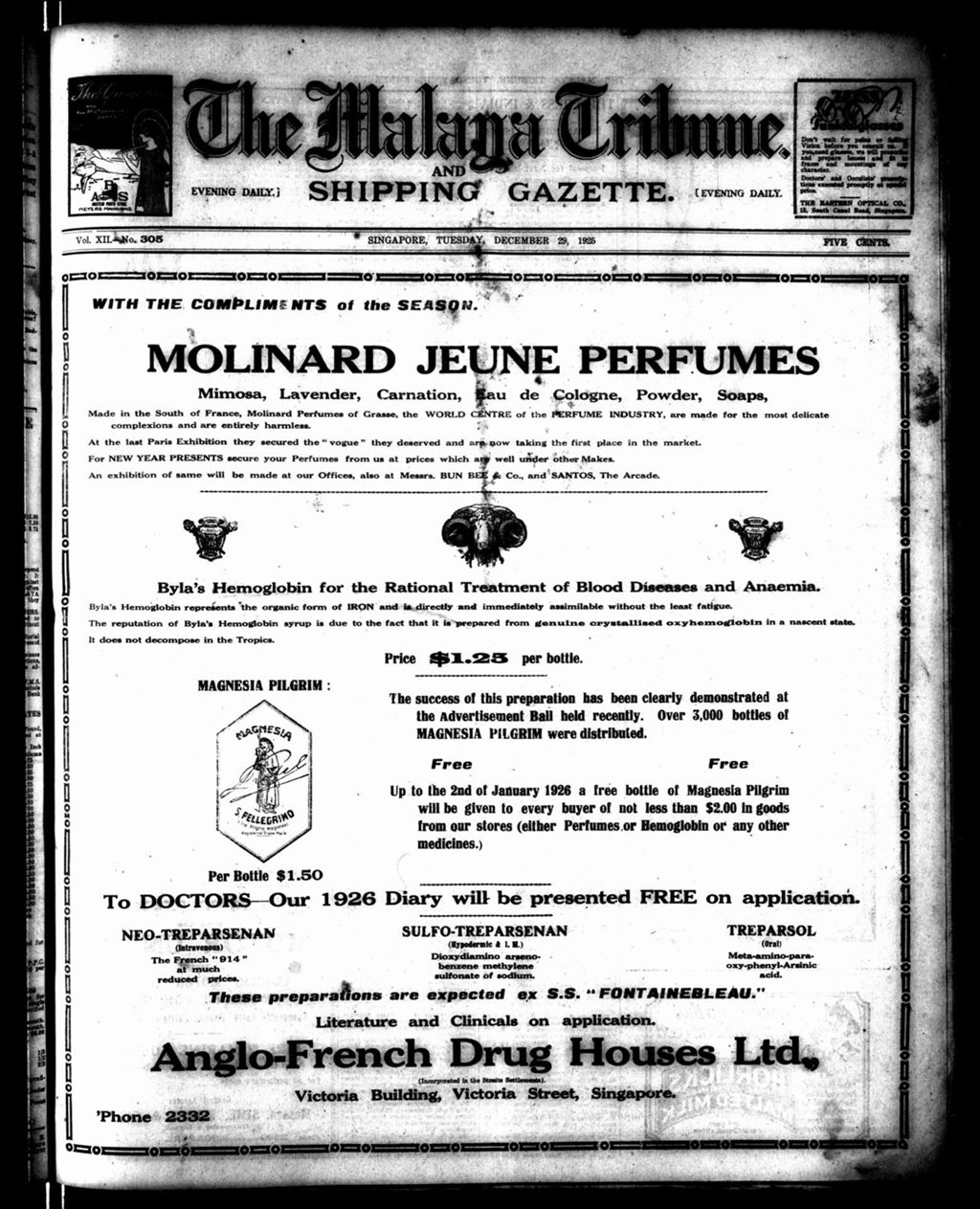 Miniature of Malaya Tribune 29 December 1925