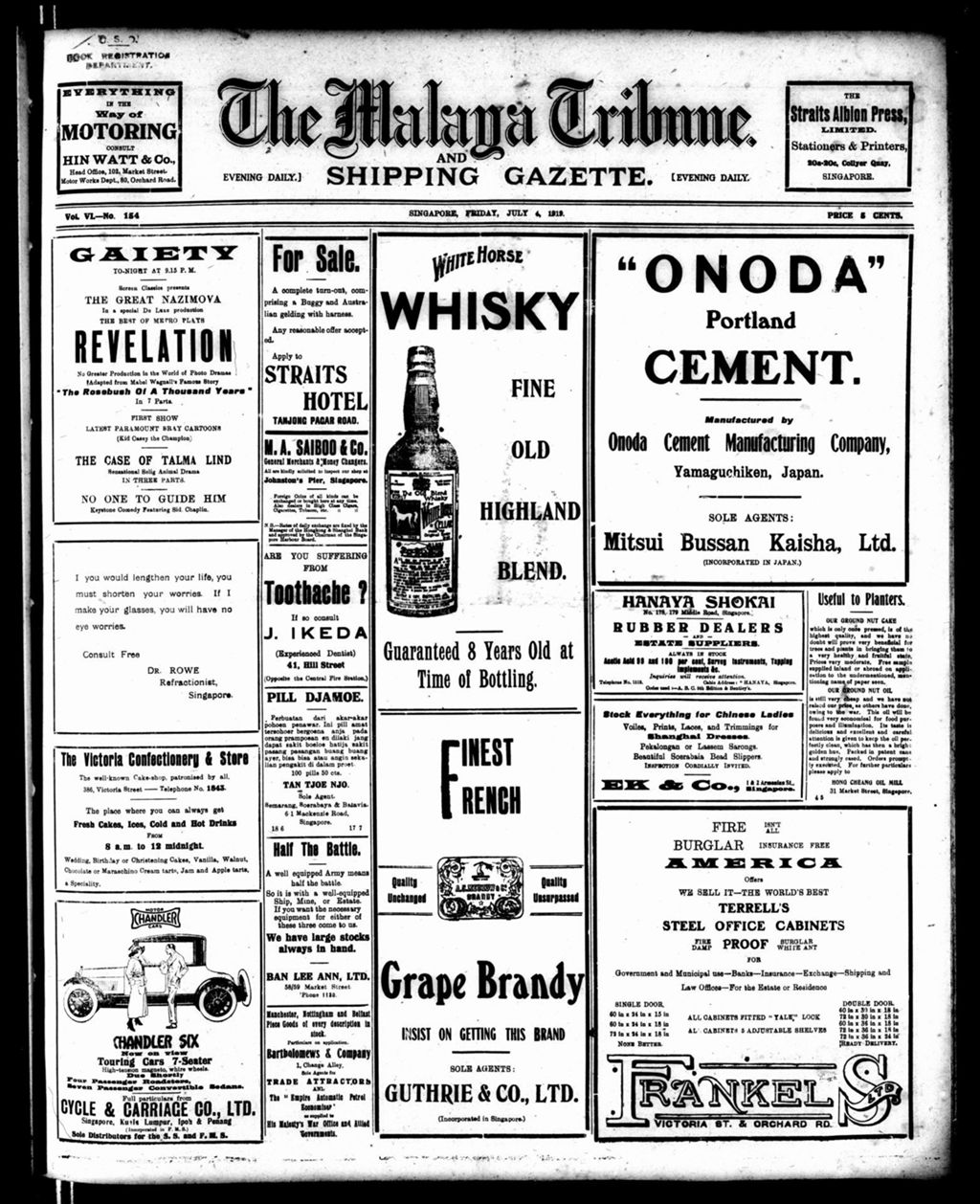 Miniature of Malaya Tribune 04 July 1919