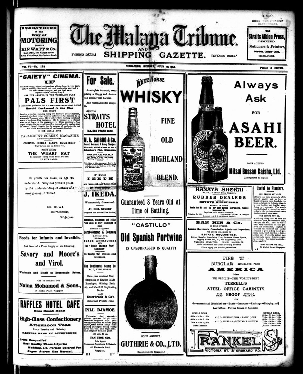 Miniature of Malaya Tribune 14 July 1919