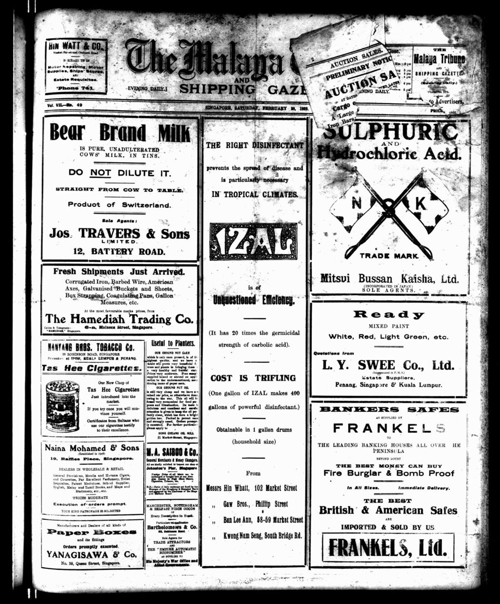 Miniature of Malaya Tribune 28 February 1920