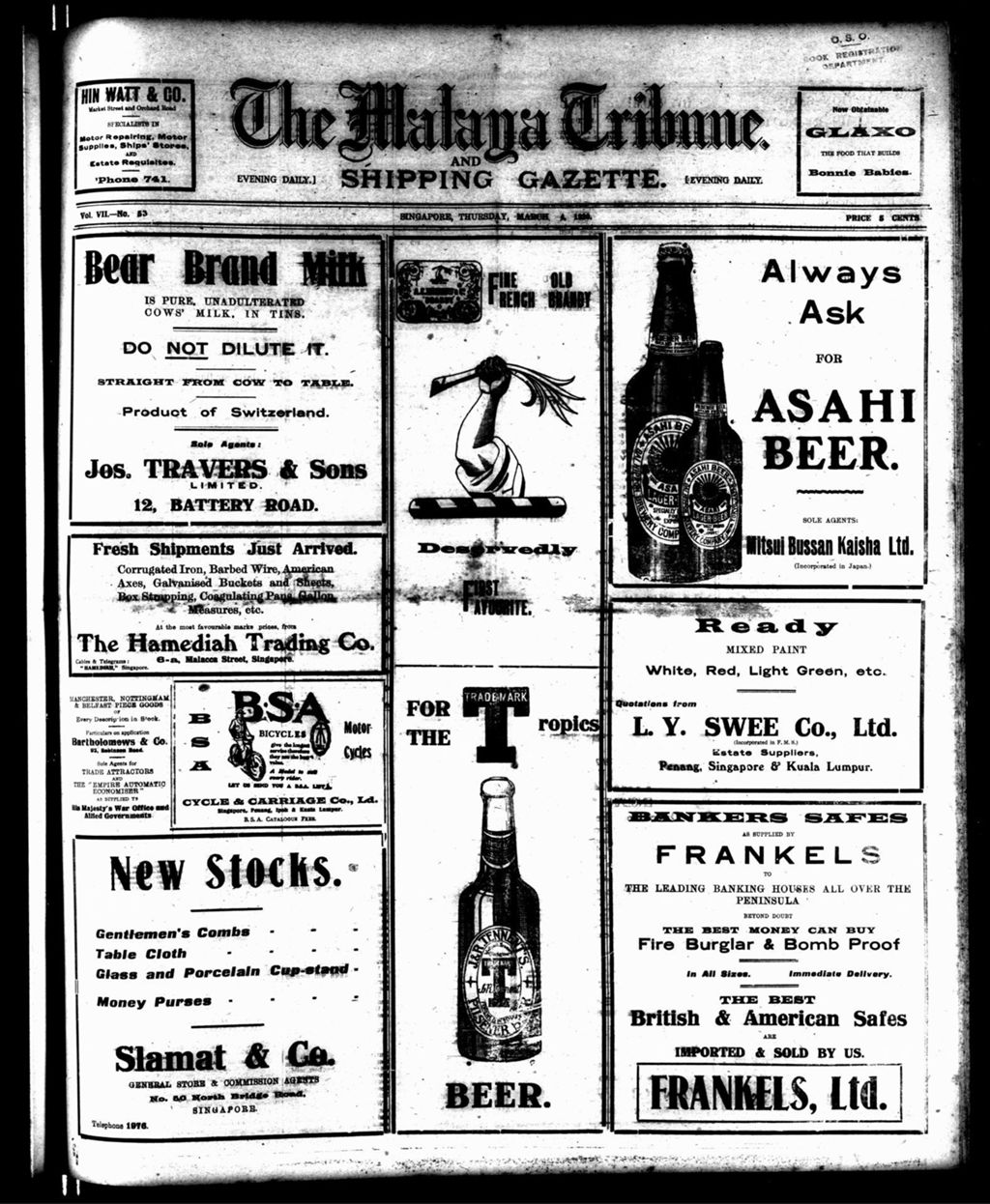 Miniature of Malaya Tribune 04 March 1920