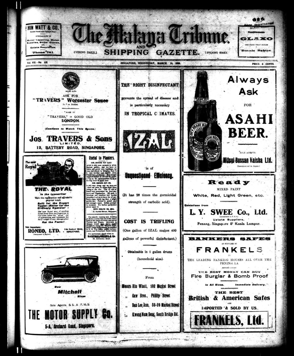 Miniature of Malaya Tribune 10 March 1920