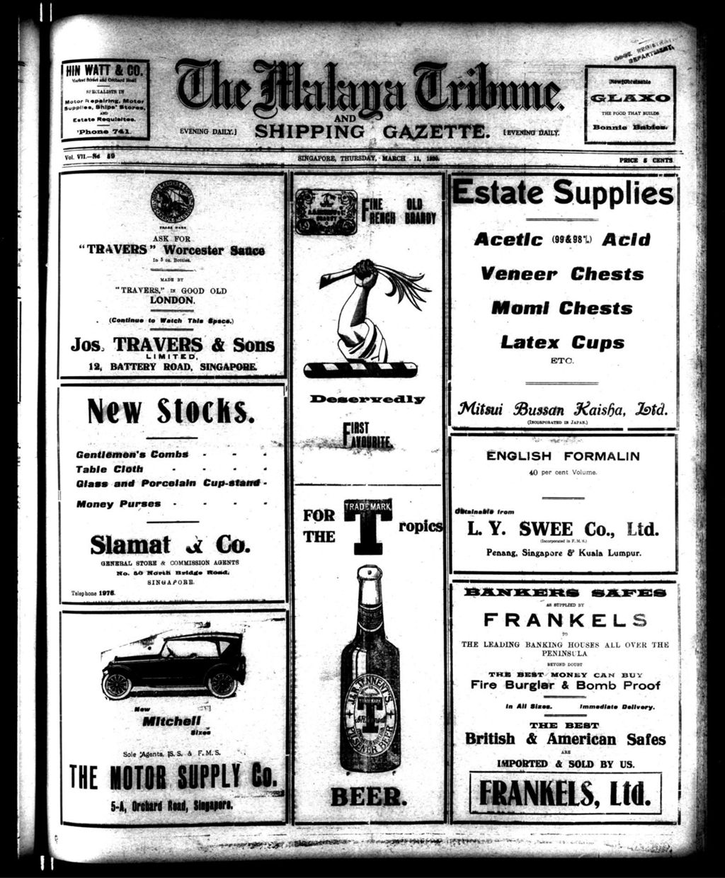 Miniature of Malaya Tribune 11 March 1920