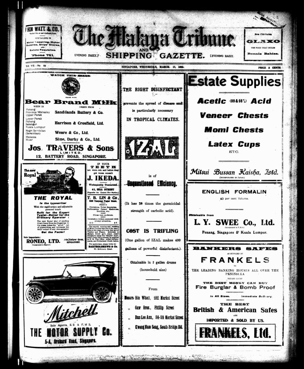 Miniature of Malaya Tribune 17 March 1920