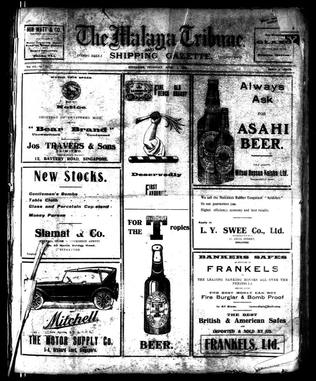 Miniature of Malaya Tribune 01 April 1920