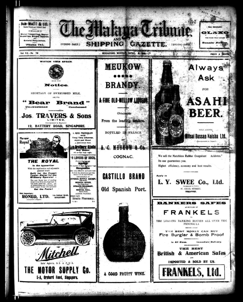 Miniature of Malaya Tribune 05 April 1920