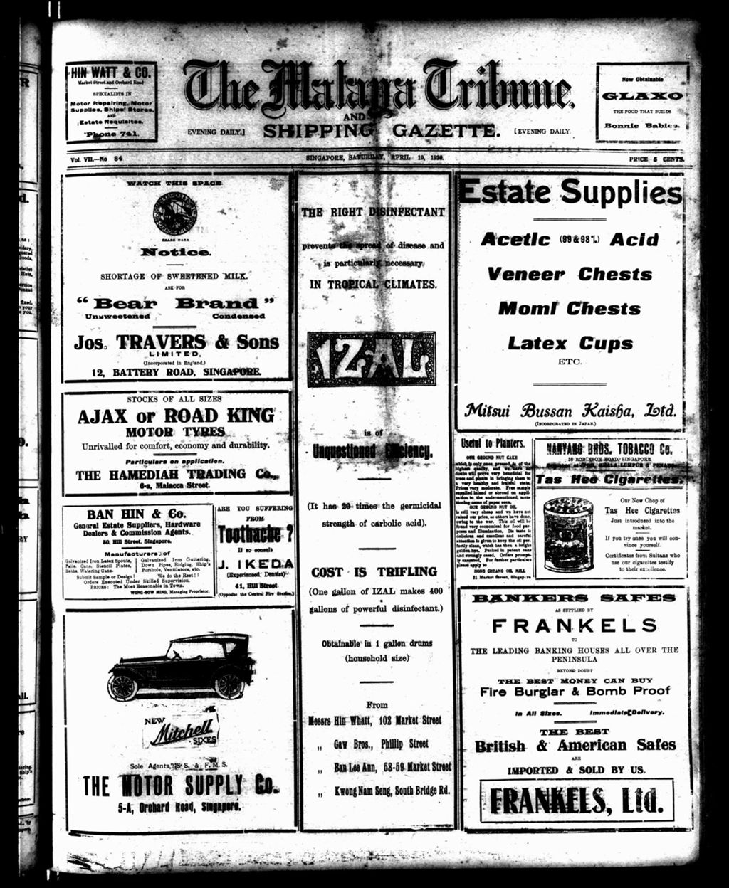 Miniature of Malaya Tribune 10 April 1920