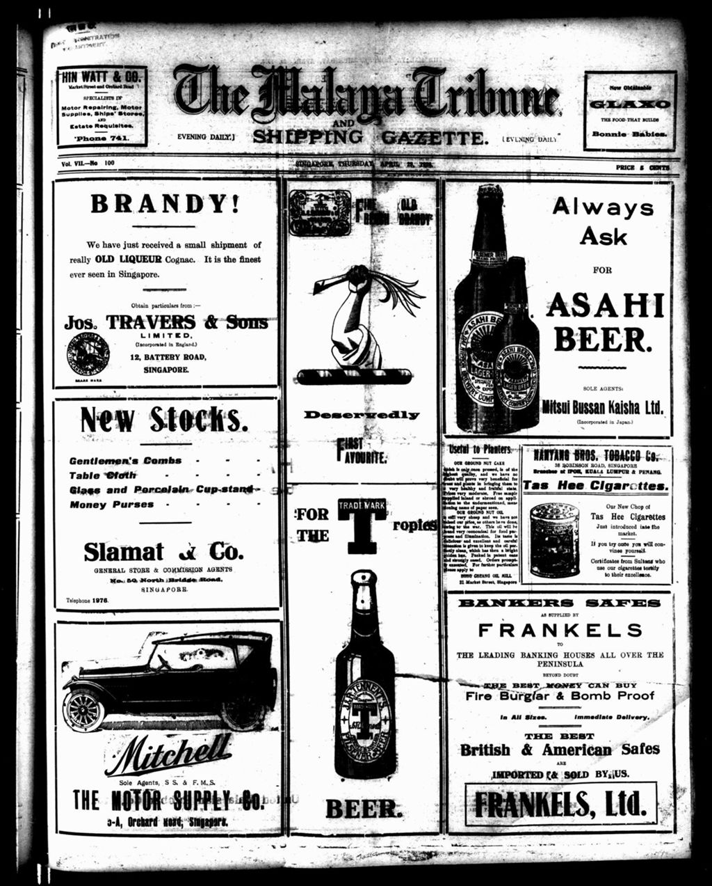 Miniature of Malaya Tribune 29 April 1920