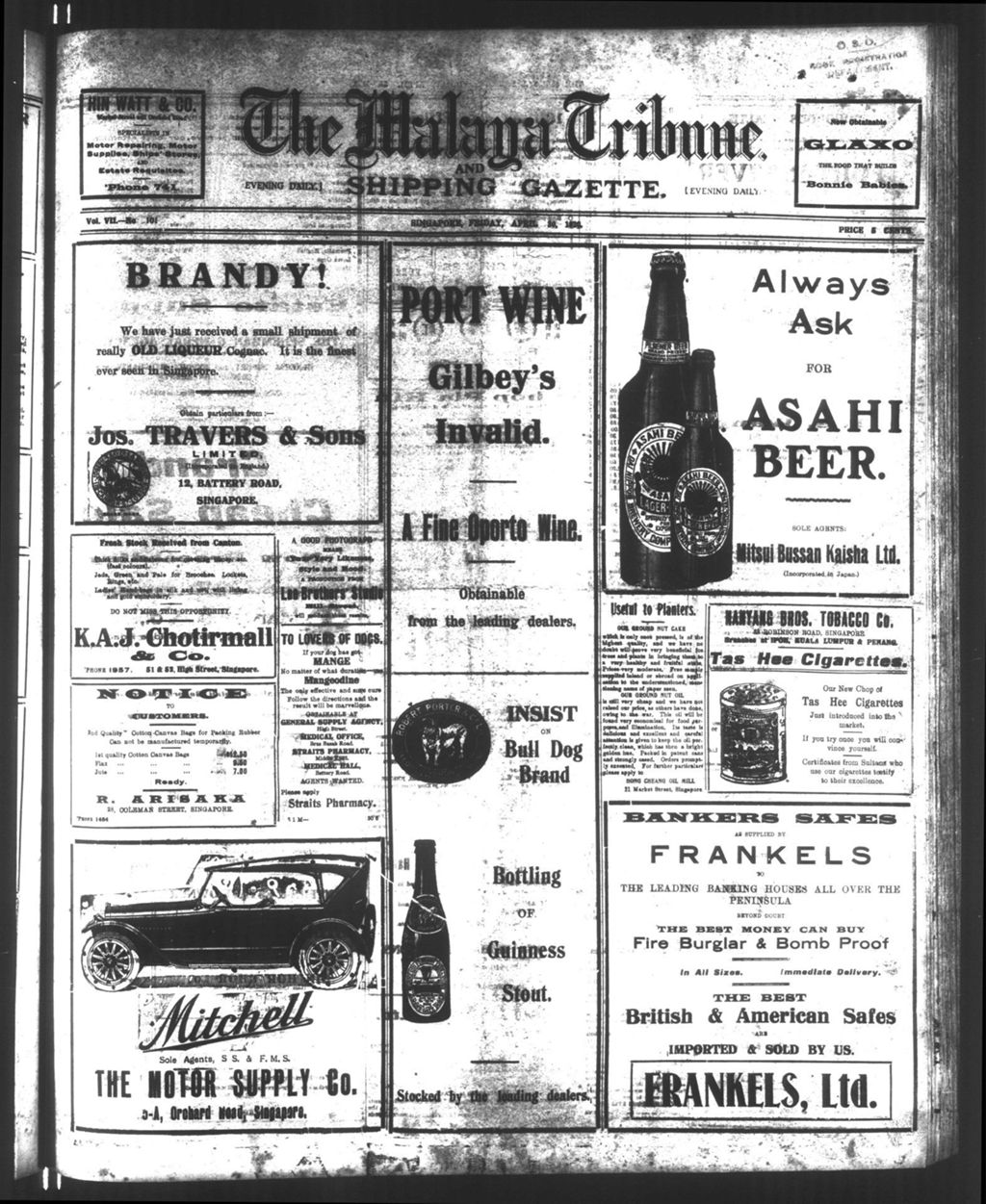 Miniature of Malaya Tribune 30 April 1920