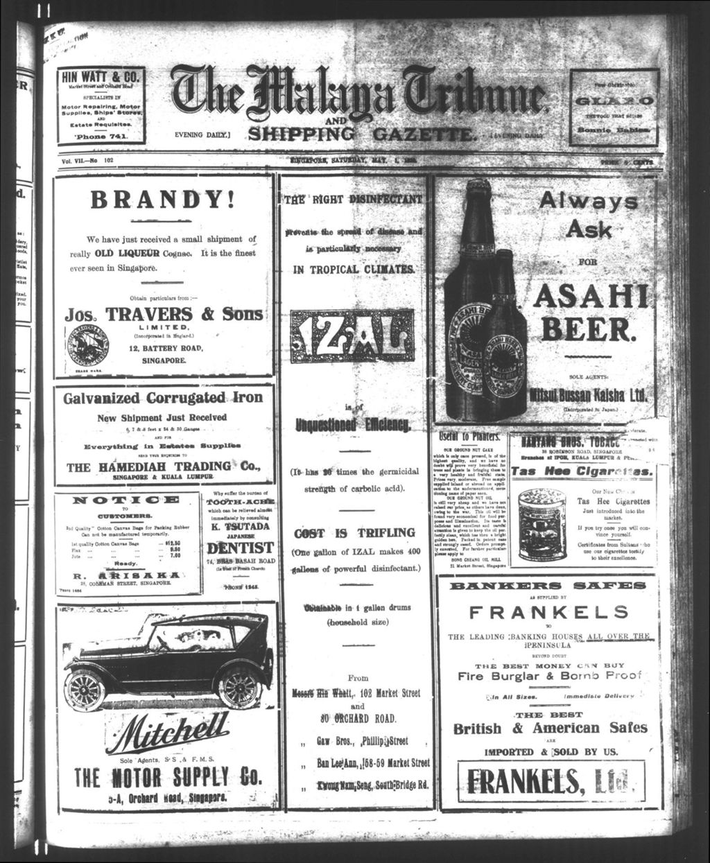 Miniature of Malaya Tribune 01 May 1920