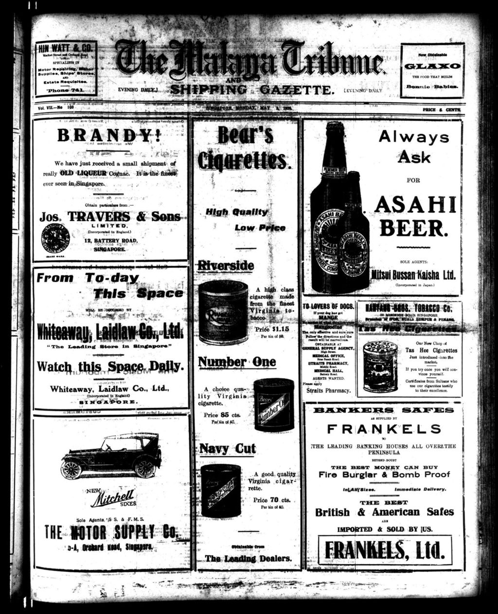 Miniature of Malaya Tribune 03 May 1920