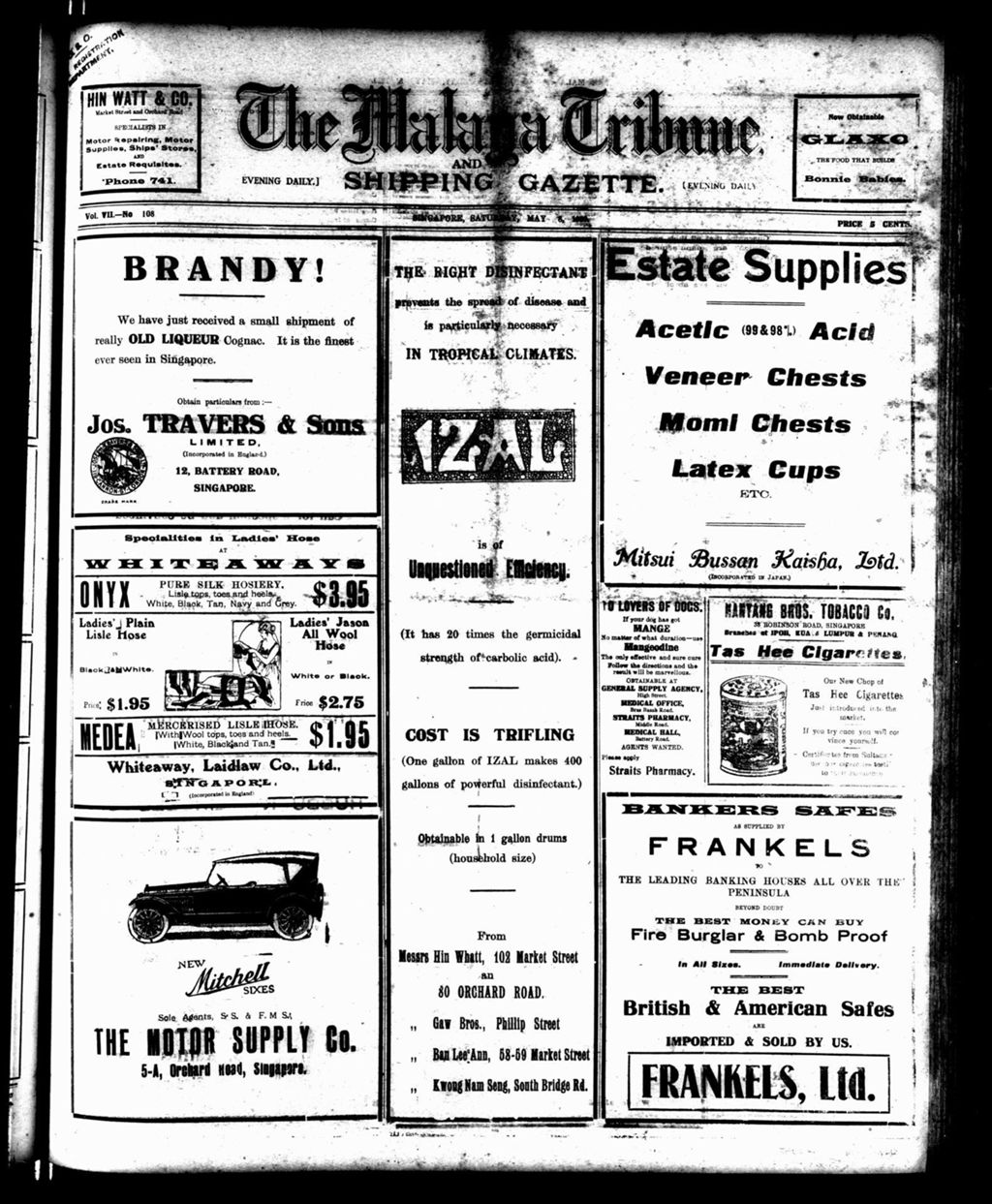 Miniature of Malaya Tribune 08 May 1920