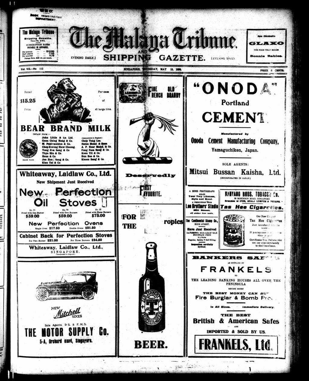 Miniature of Malaya Tribune 13 May 1920