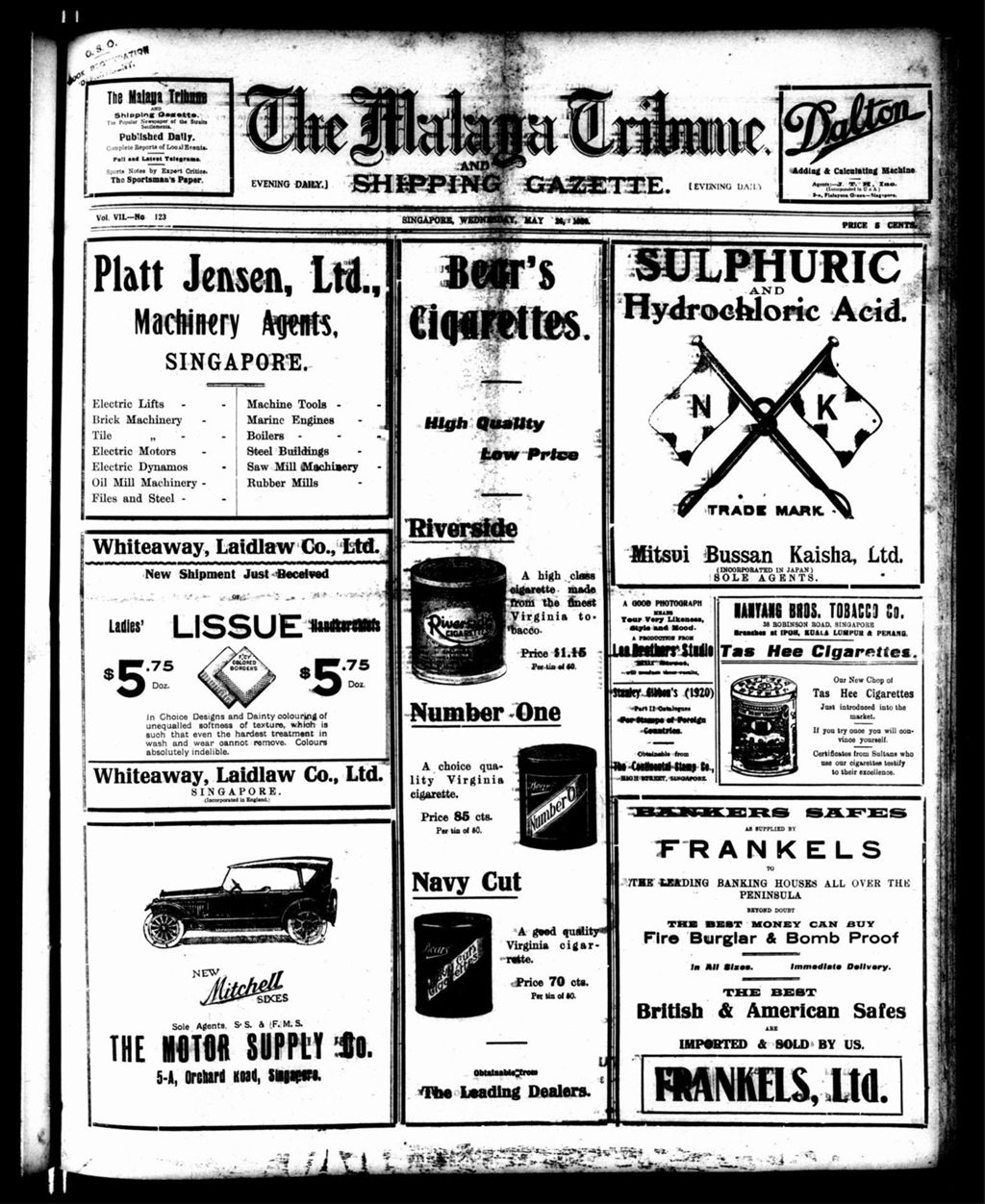 Miniature of Malaya Tribune 26 May 1920