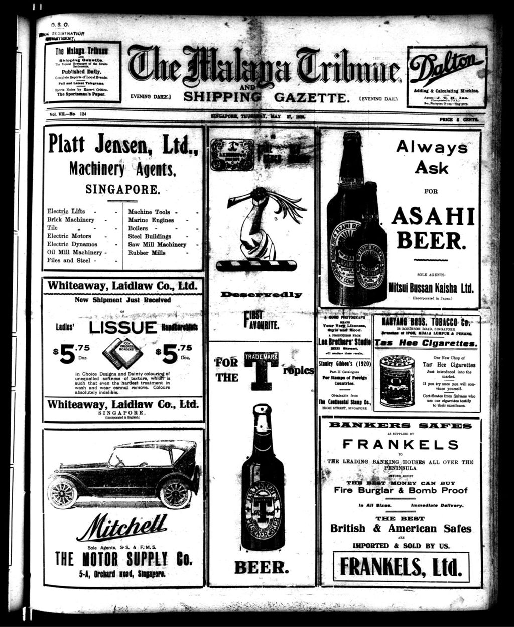 Miniature of Malaya Tribune 27 May 1920