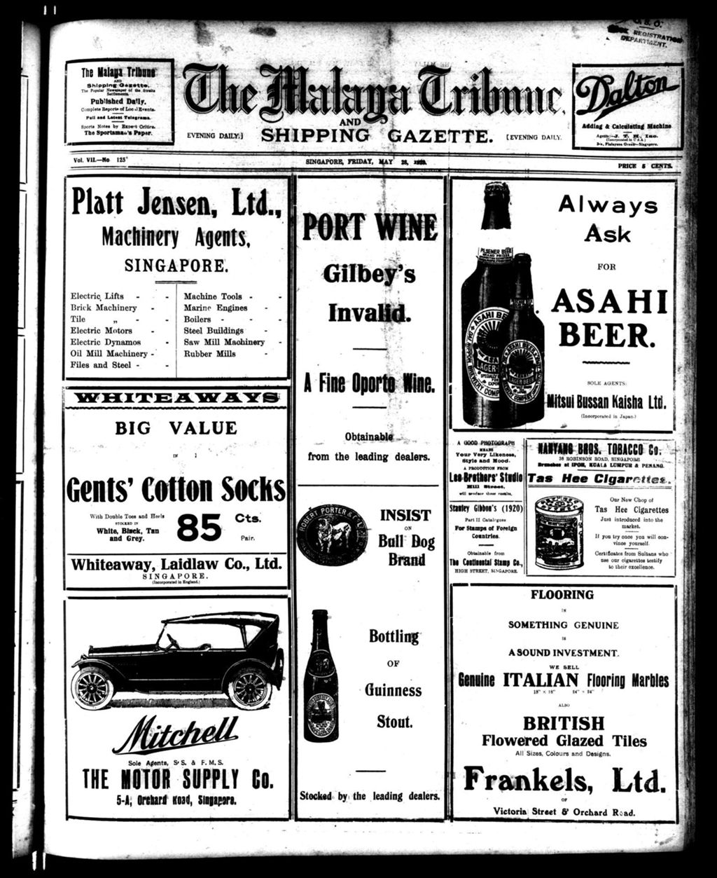 Miniature of Malaya Tribune 28 May 1920