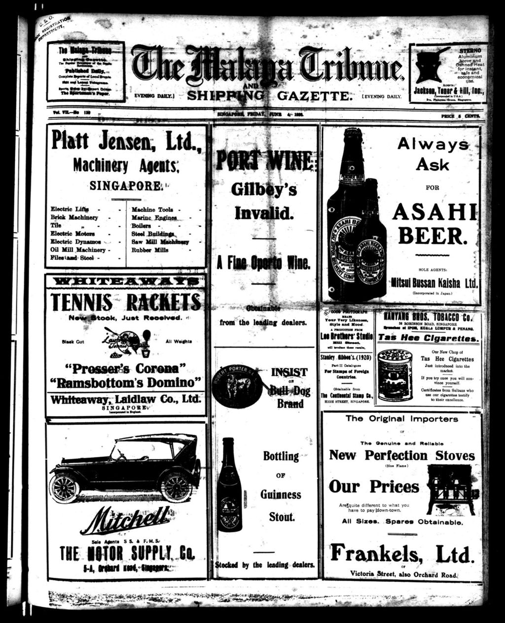 Miniature of Malaya Tribune 04 June 1920